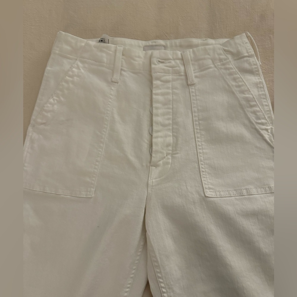 Mother white denim